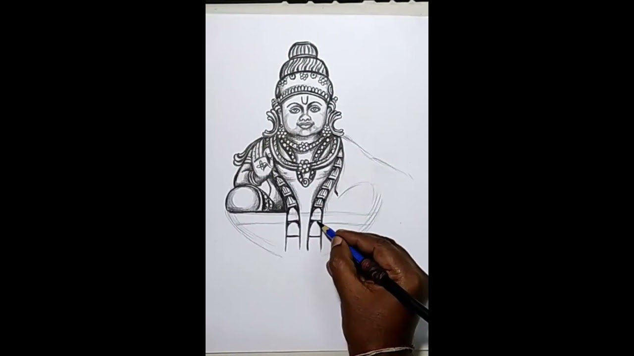 Drawing Sketch Lord Murugan Kartikeya Outline Editable Vector Illustration  Stock Vector by ©manjunaths88@gmail.com 379397914